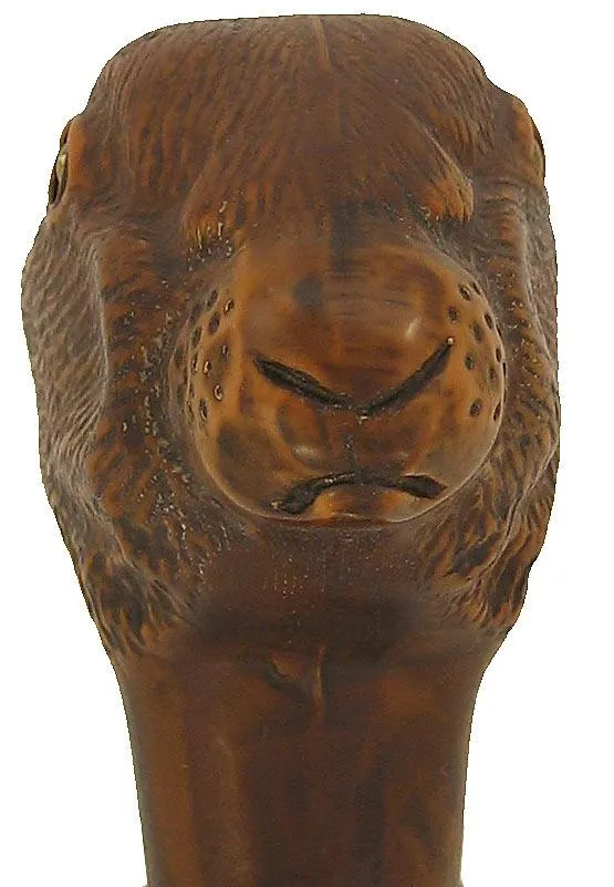 Brown Resin Rabbit Head Walking Cane