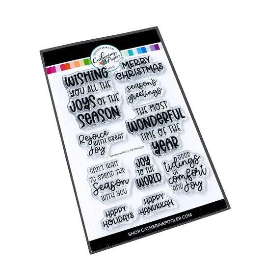 Catherine Pooler Designs - Clear Stamps - Seasonal Mix Sentiments