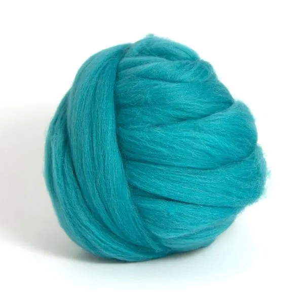 Cerulean Dyed Superfine Merino Tops