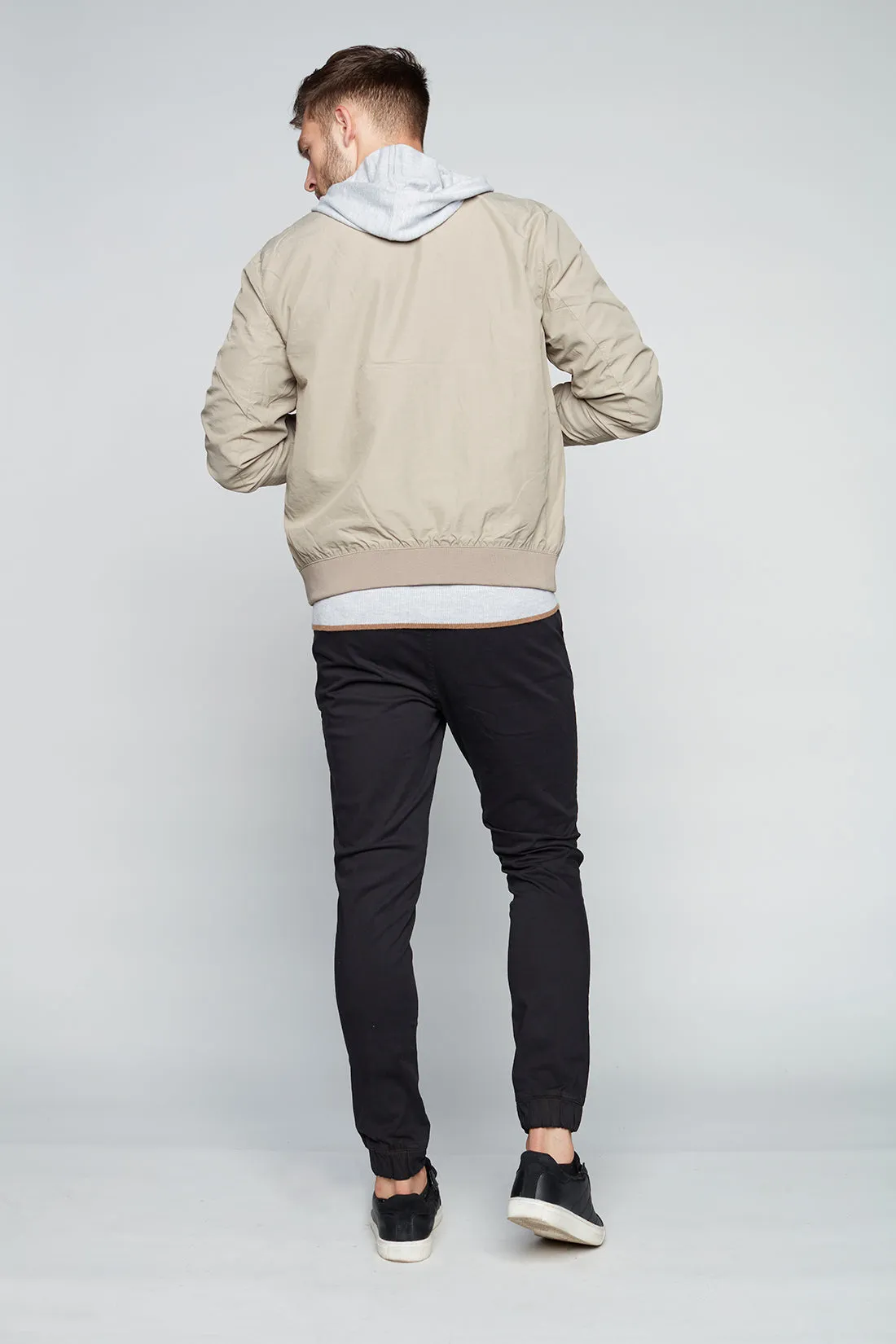 COOPER -  Slim Fit Chino Jogger - Black
