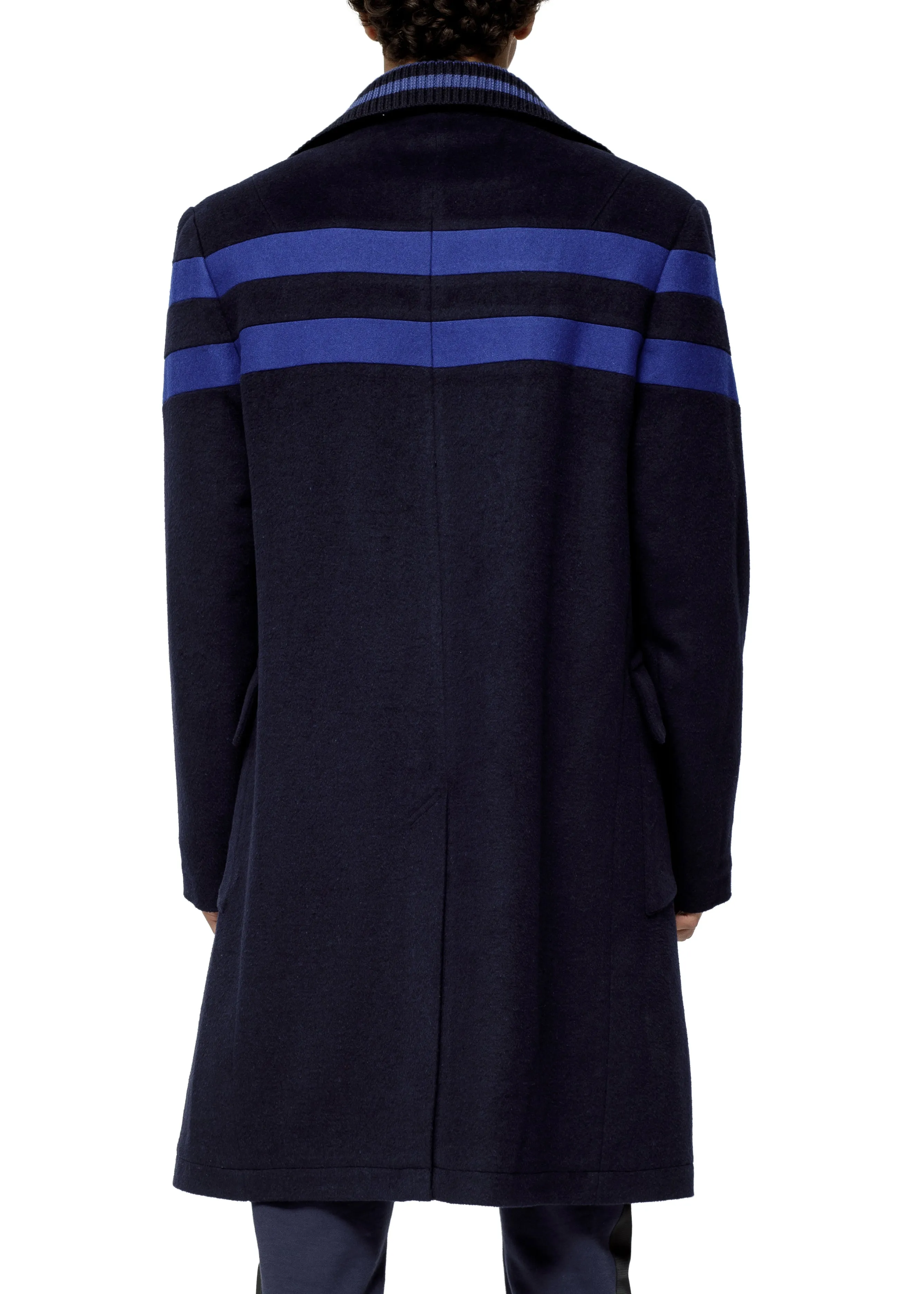 Men's Wool Blend Watson Coat In Navy